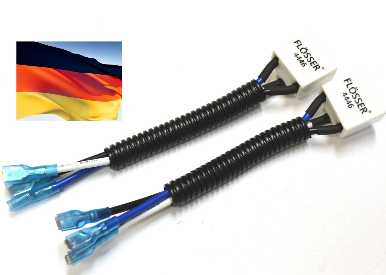 Flosser Conversion Wire Pigtail Female H4666 H6545 to 9003 H4 Head Light Adapter