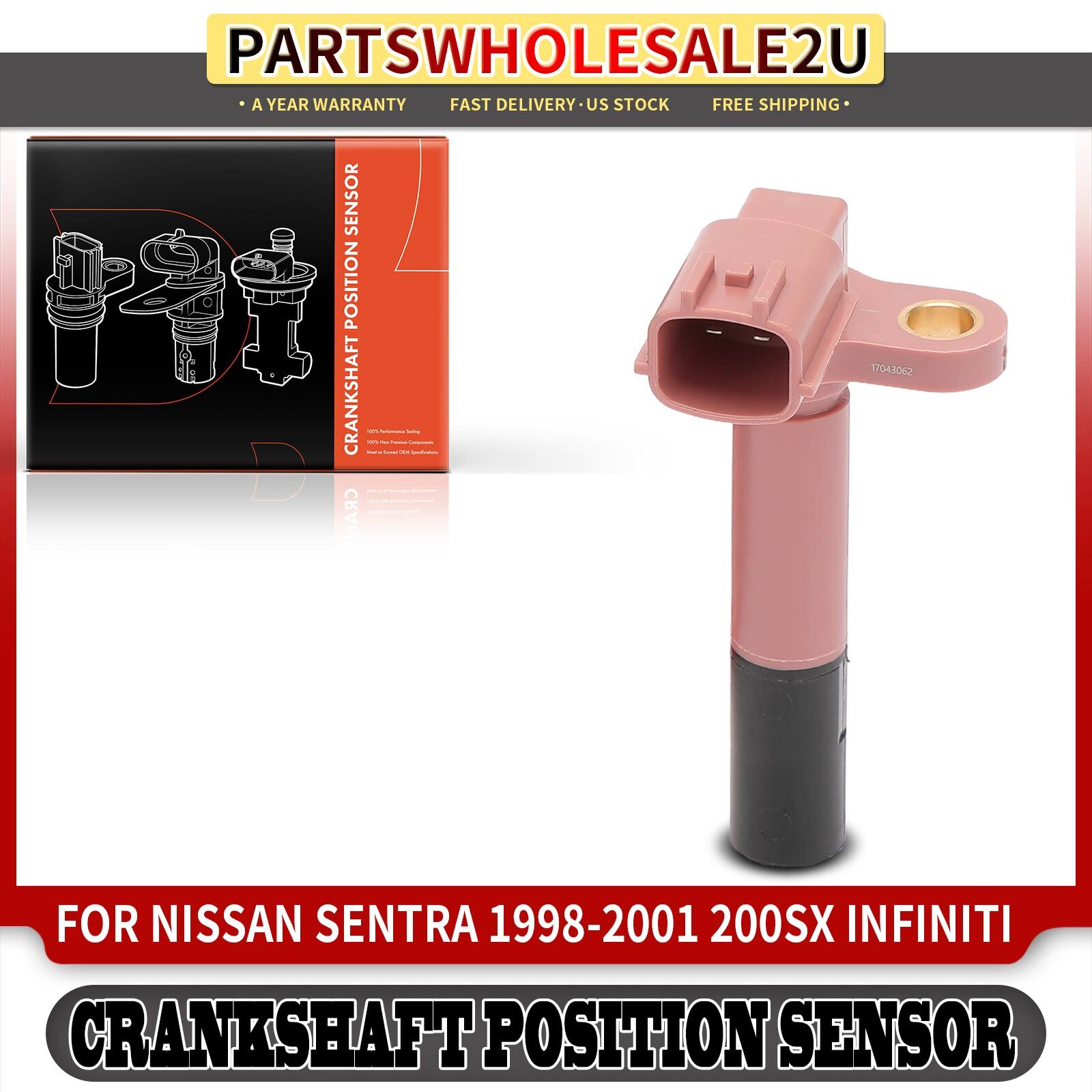 Crankshaft Position Sensor for INFINITI G20 1994-1996 1999-2002 Nissan Sentra