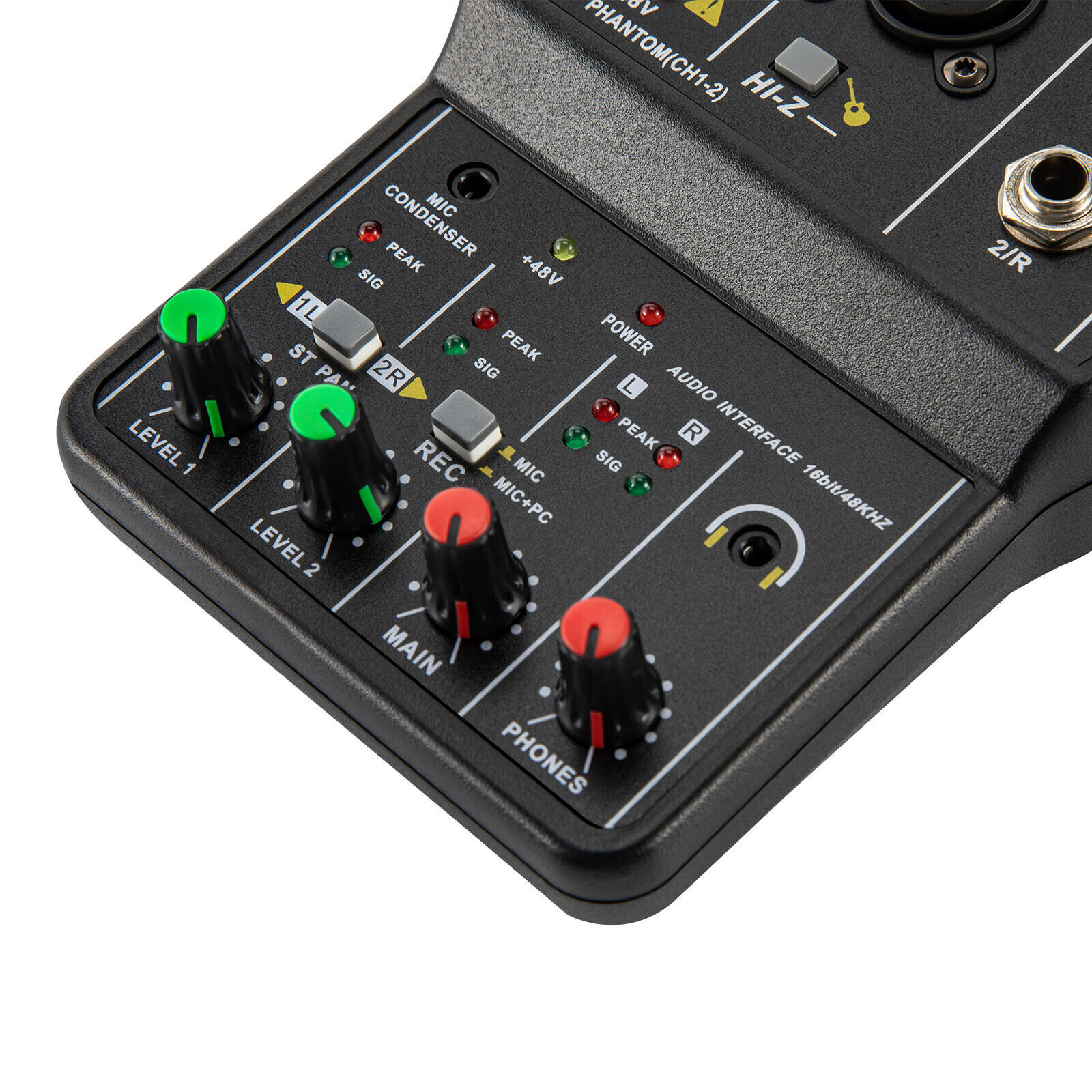 Professional 2 Channel USB Studio Audio Mixer Board BT Sound Mixing Console