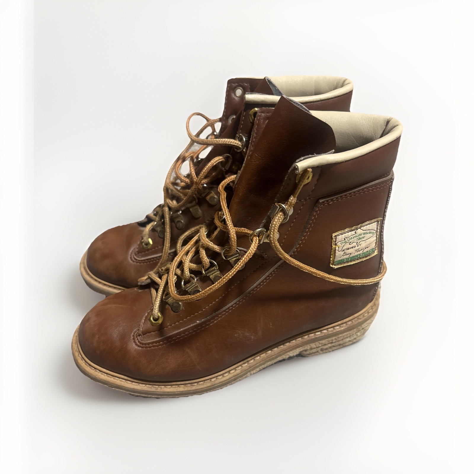 Vintage Weinbrenner Gary Borger Ultimate Wading Boots Fly Fishing Sz 11 Felt