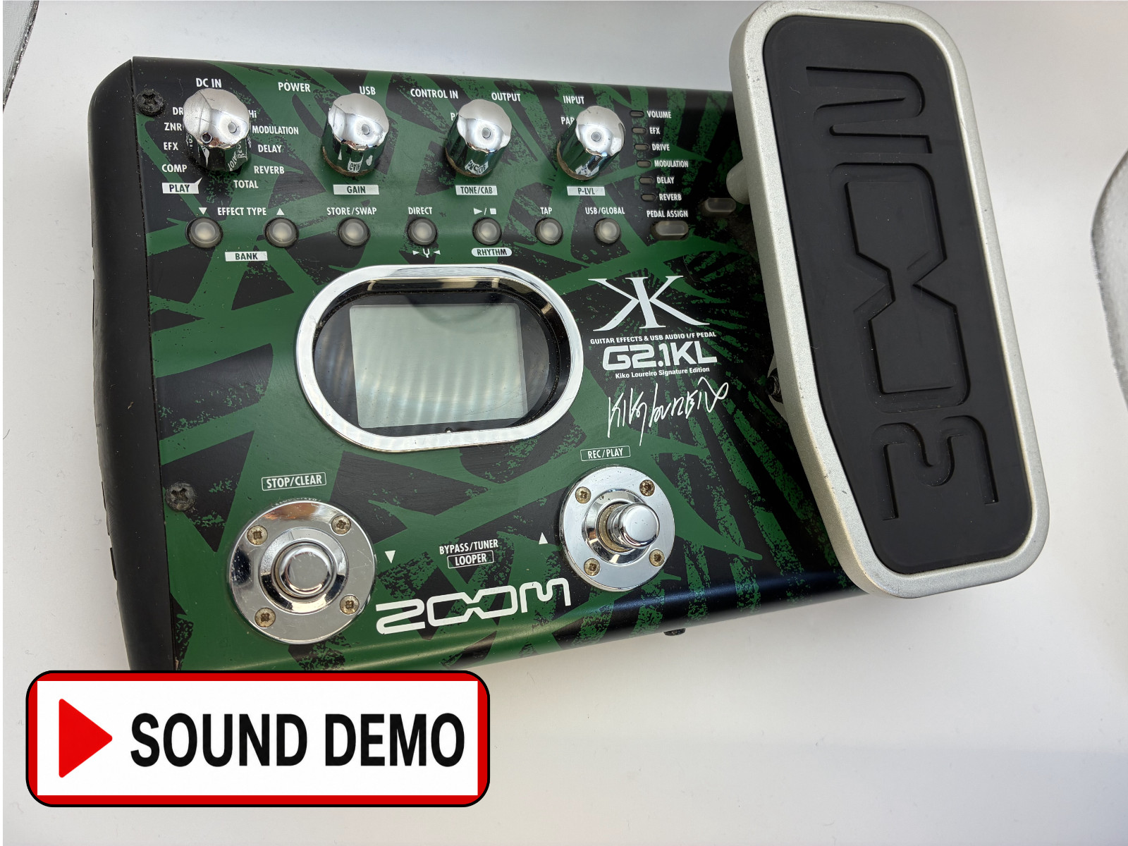 ZOOM G2.1KL Kiko Loureiro Signature Multi Effects Processor Tested w/ Adapter