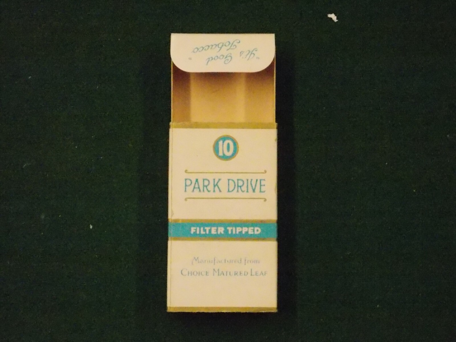 Vintage Gallaher Park Drive Empty Cigarette Packet Box