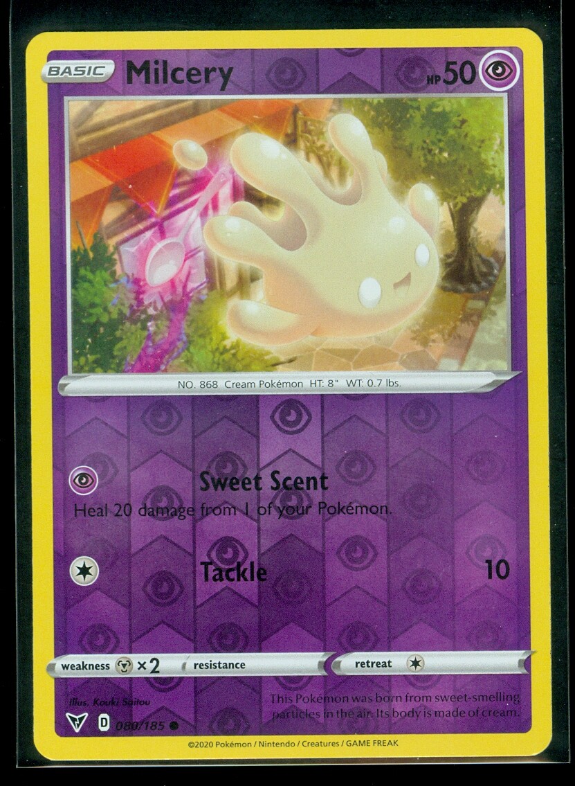 Pokemon MILCERY 080/185 Vivid Voltage - Rev Holo - - MINT