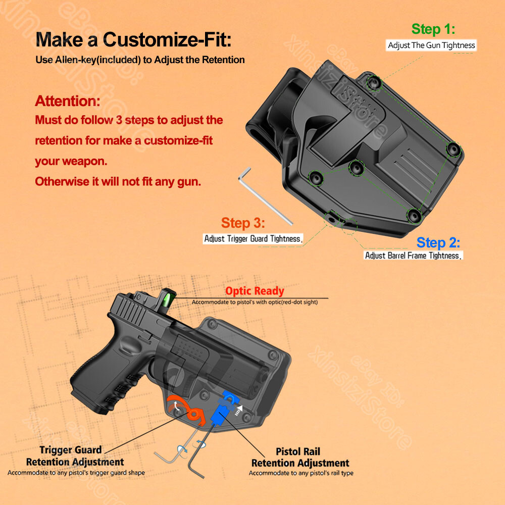IPSC Sig P320 Holster Fit Sig Sauer P320 X P365 XL Pro XTEN 2022 SAR P229 P250