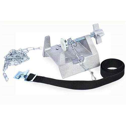 OHAUS CLR-716 Cylinder Bench Clamp w/Safety Chain, 4 to 14" Dia.
