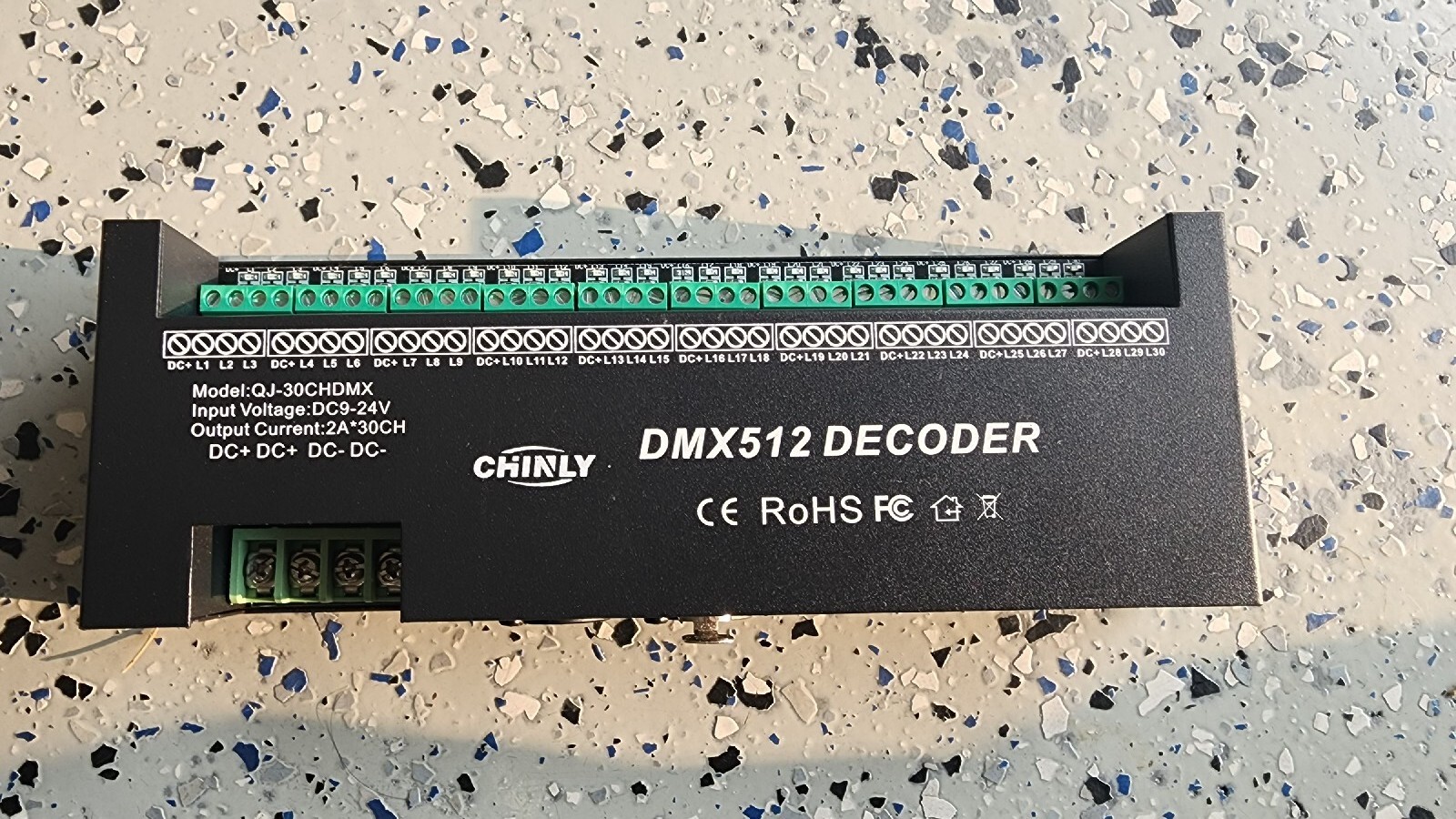 AMKI DMX 512 LED Decoder Controller for RGB Tape Strip Light Dimmer Driver