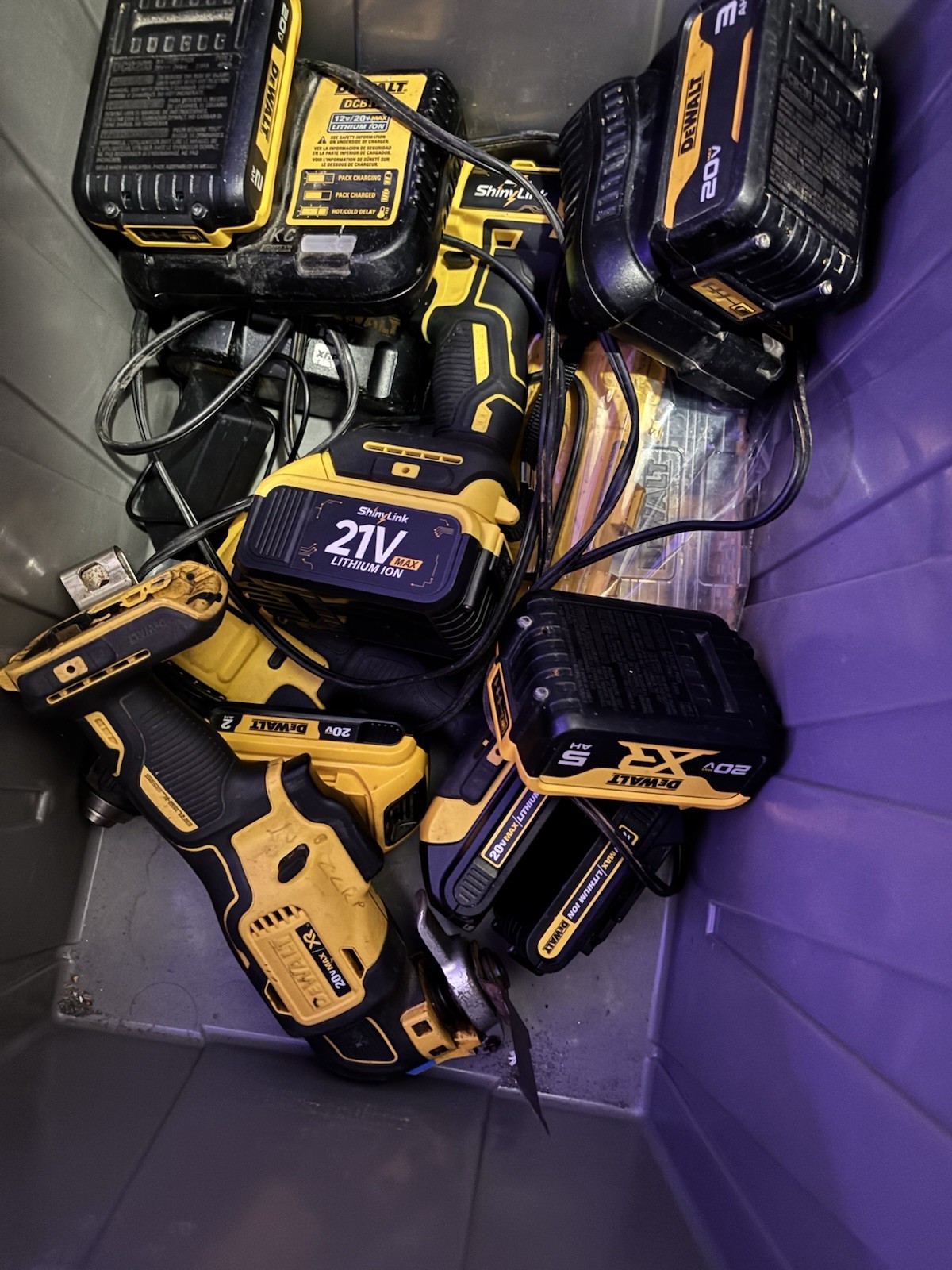 DEWALT XR 20V Li-Ion Battery Cordless Power Tool Set w/ Batteries Included