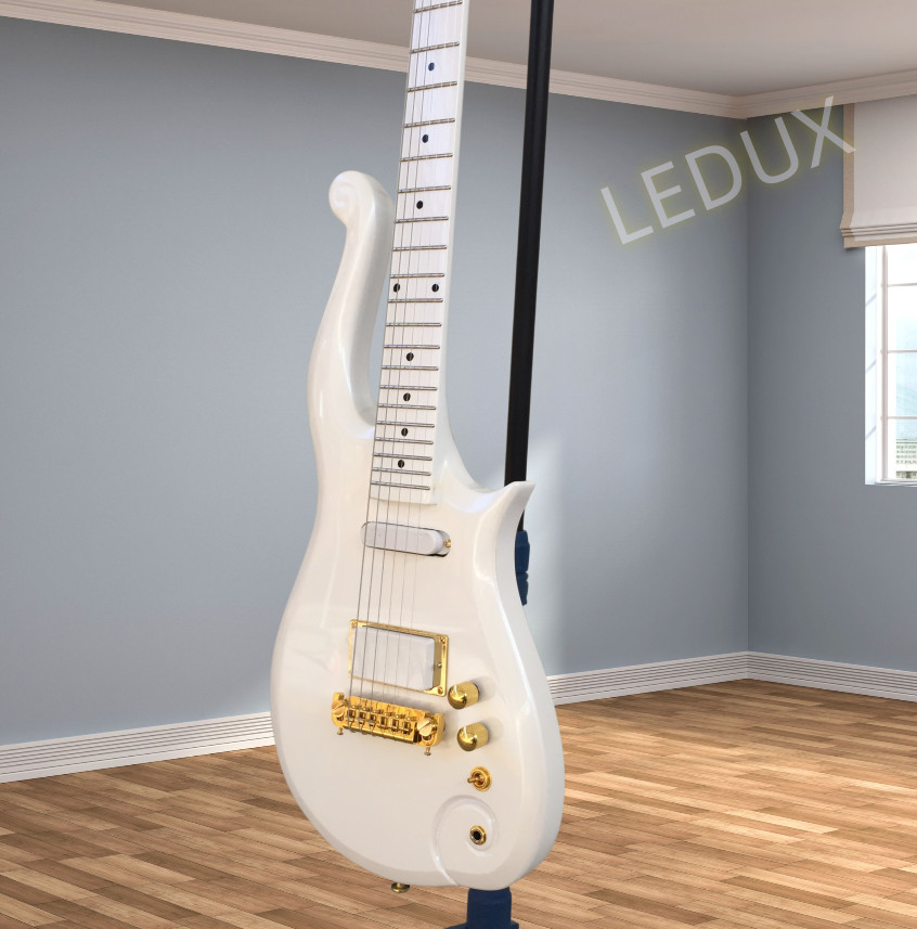 High quality White prince Electric Guitar Pearl White Mahogany Body Gold part
