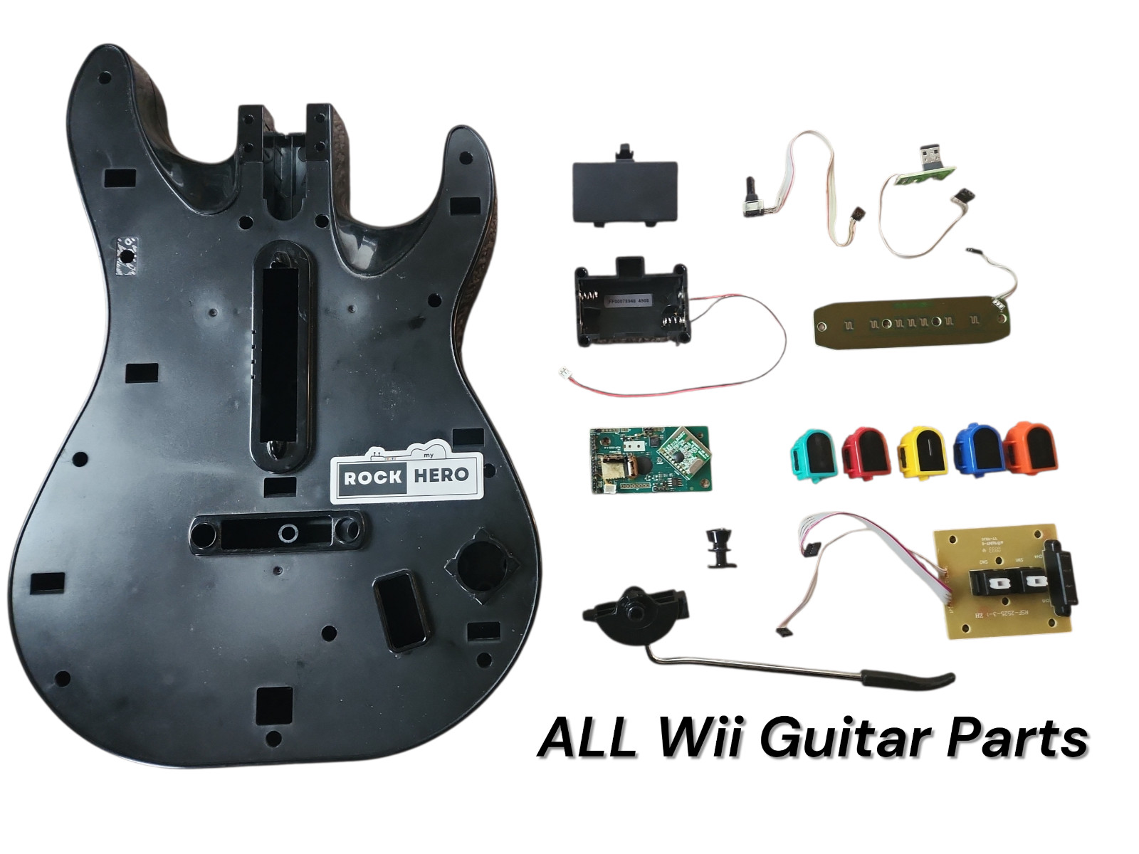 Wii Guitar Hero Rock Band OEM Controller Replacement Parts
