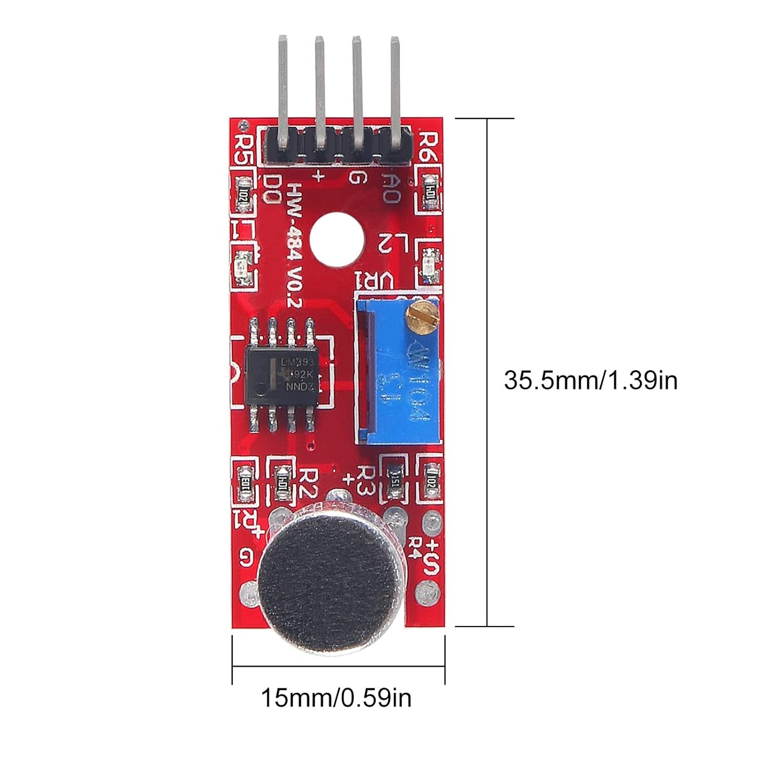 8pcs Microphone Sound Sensor KY-037 High Sensitivity Voice Detection...