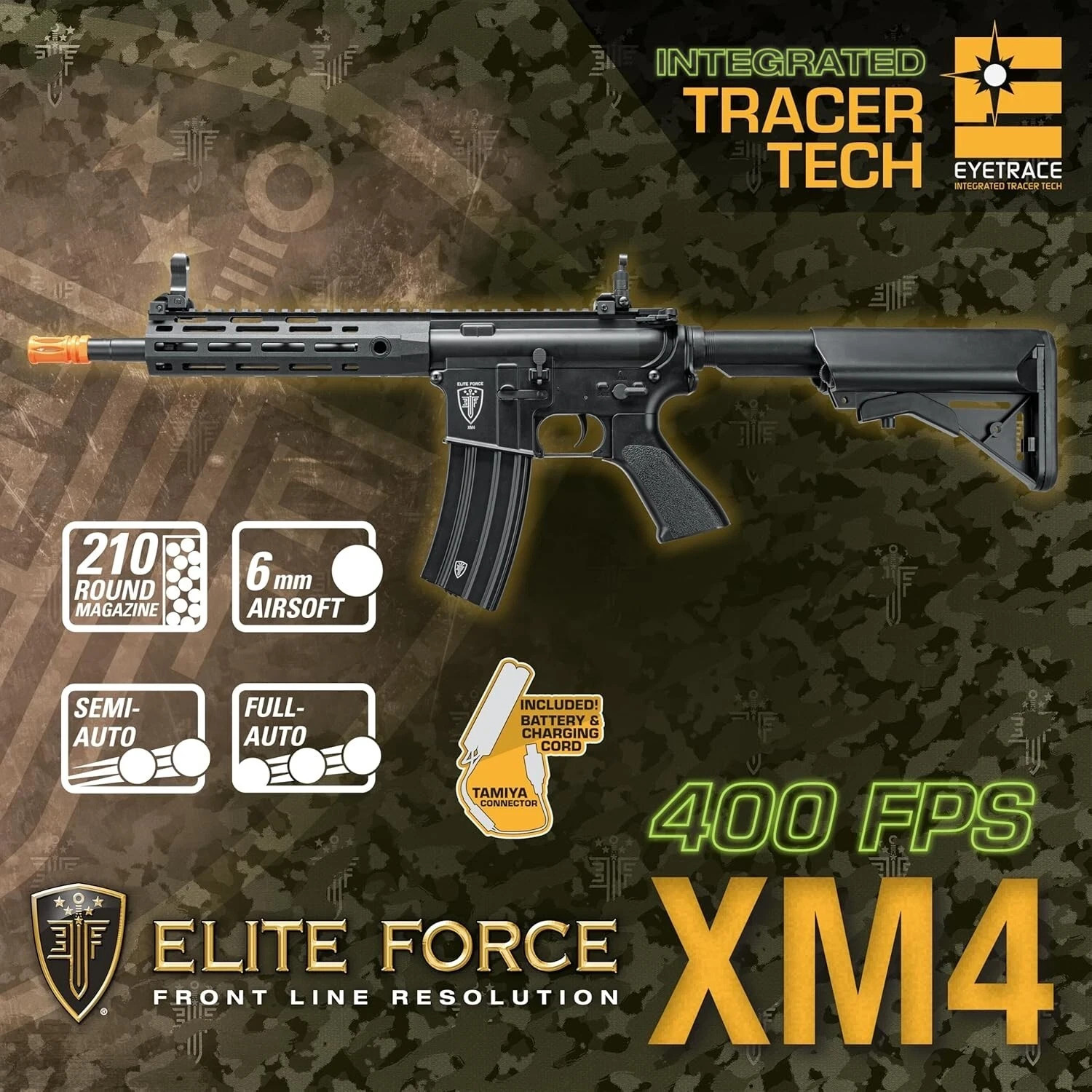 NEW Umarex Elite Force XM4 EyeTrace AEG 6mm Airsoft Rifle 2279590