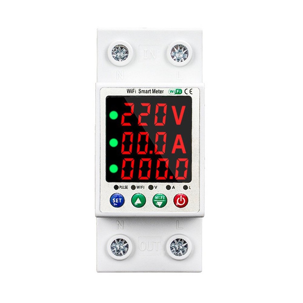 Auto Reset Voltage Protector with Dual Screen and WiFi for Business Use