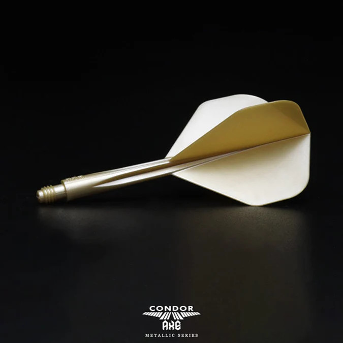 CONDOR CHAMPAGNE METALLIC AXE LONG 33.5MM FLIGHT SMALL SHAPE SHIPS FREE