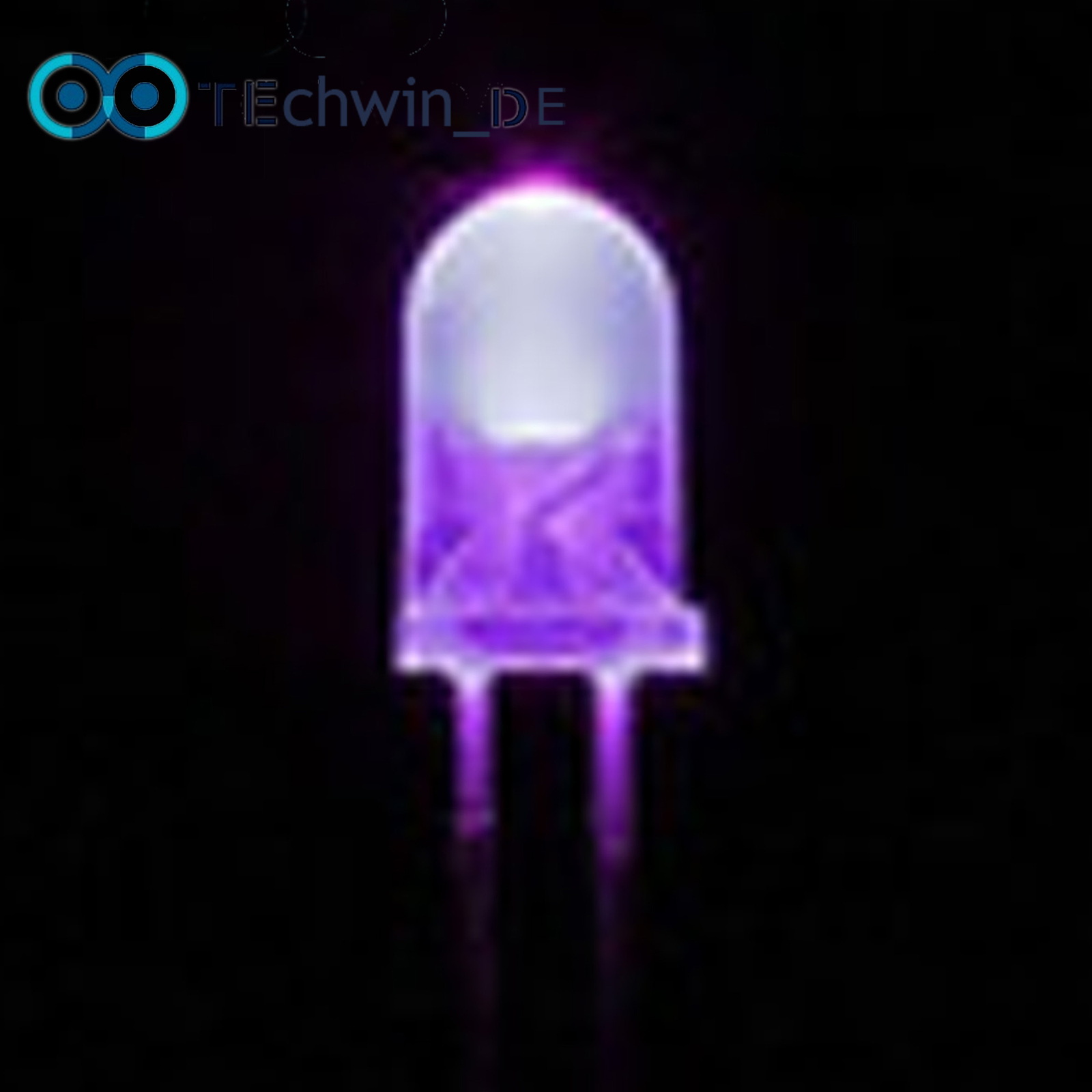 20pcs F5 5mm Round Ultra Violet LED UV Light 390-395nm Purple Lamp