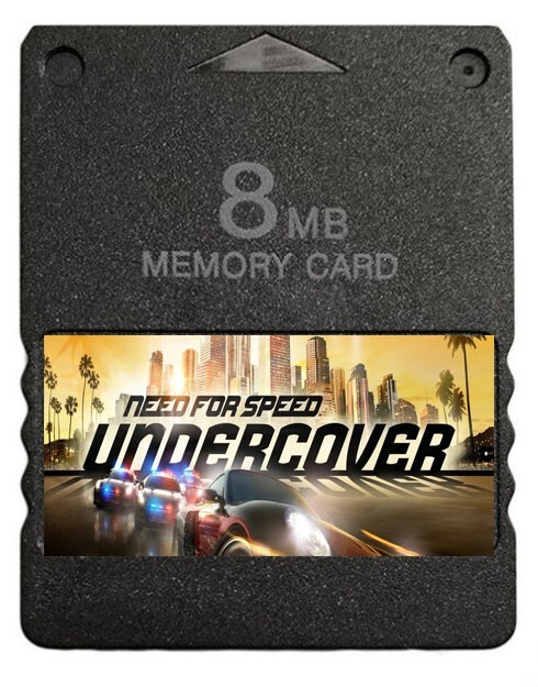 Need for Speed Undercover PlayStation 2 PS2 Memory Card 100% Completed Save