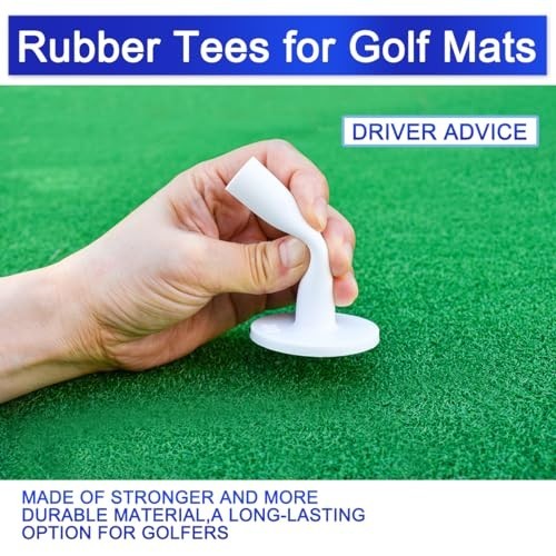 NEW 32Pcs Rubber Golf Tees Mixed Sizes for Mats Driving Range Simulator Practice