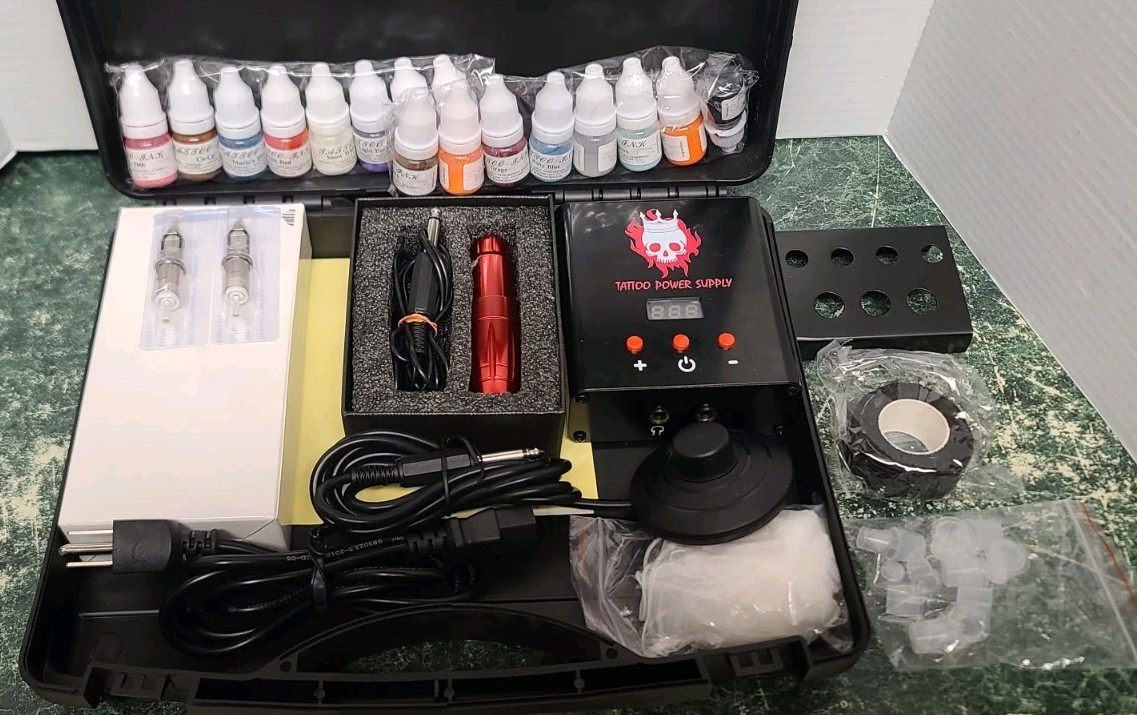 Chiitek Tattoo Rotary Pen Cartridge Tattoo Machine Kit