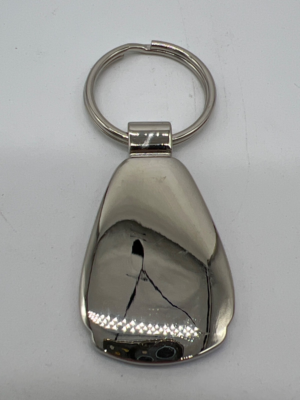 Premium Blue & Silver Metal Keychain Accessory