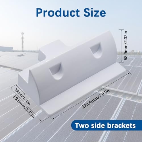 Solar Panel Mounting Bracket, 2pcs Corner Bracket 2pcs side mounting brackets