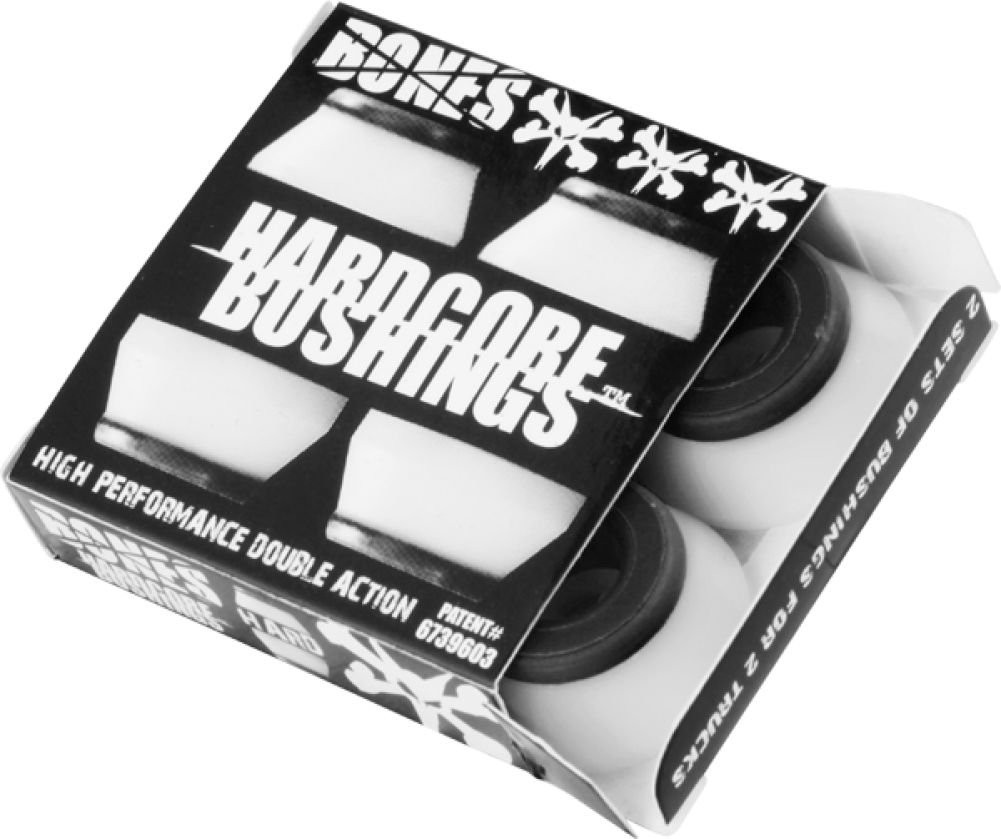 Bones™ Wheels Hardcore Bushings Hard White Durometer: 96A (Hard),
