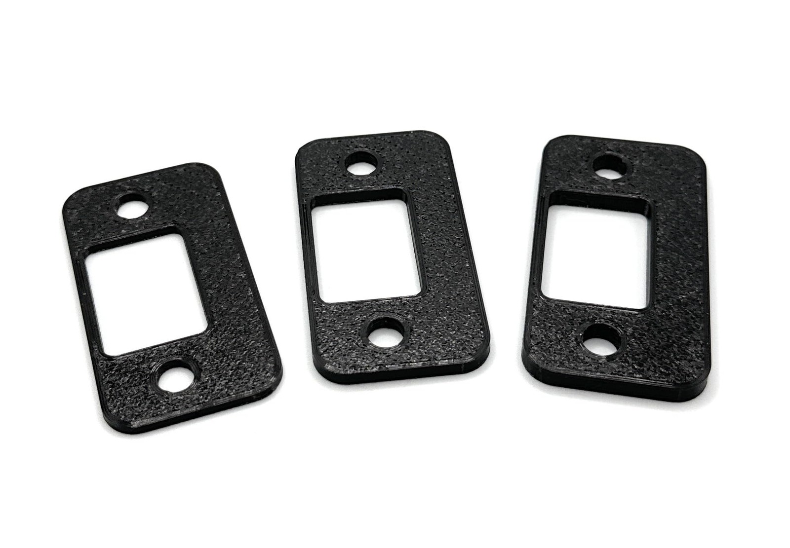 Perfect Fit Door Strike Shims (Set of 3 Different Sizes - 2mm, 3mm, Black
