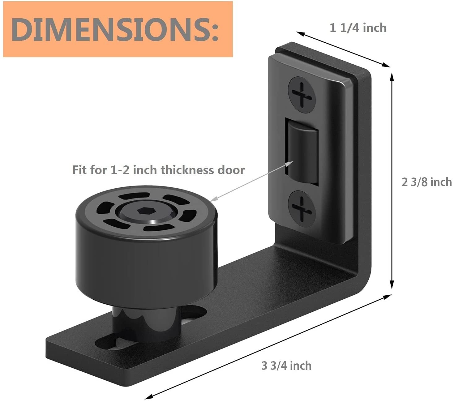Adjustable Wall Mount Floor Guide Sliding Barn Door Hardware for Sliding Door