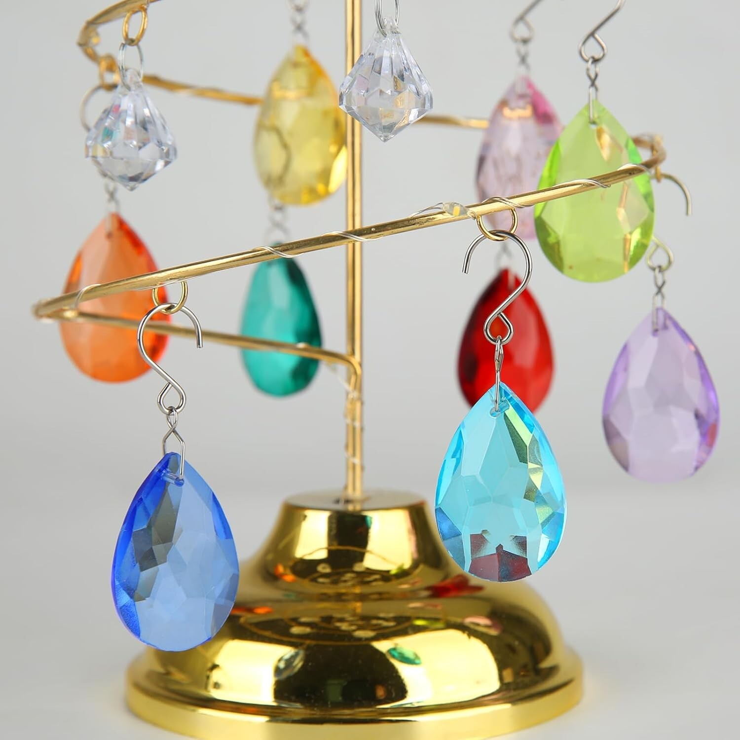 38mm Crystal Suncatcher Prism 10pcs Multicolor Teardrop Crystals Chandeliers New