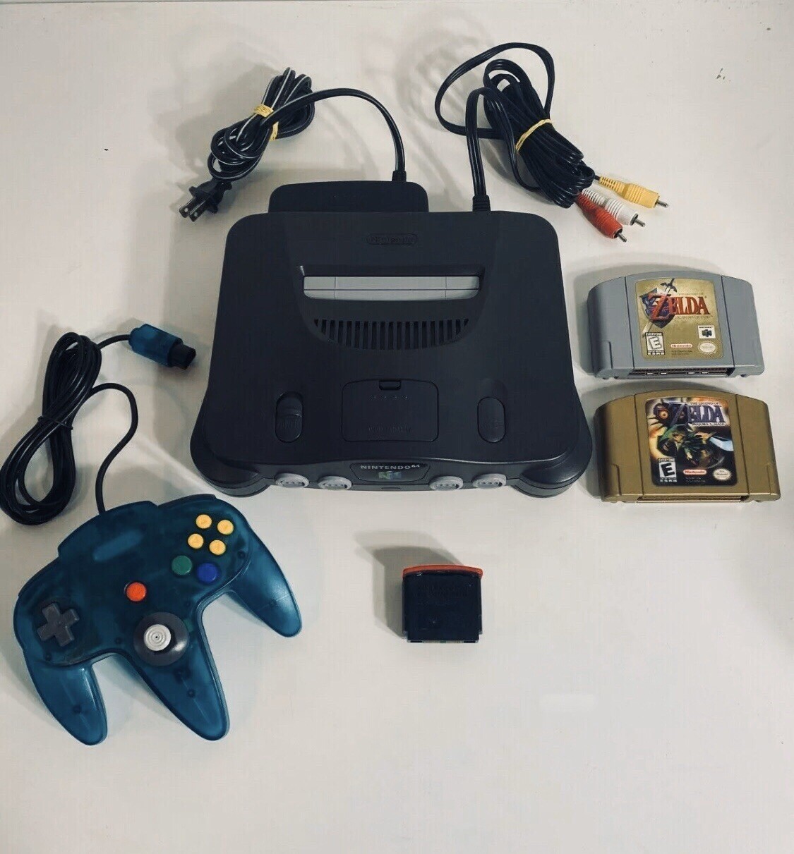 Nintendo 64 N64 Console Bundle + EXPANSION PAK + ZELDA OCARINA & MAJORAS MASK