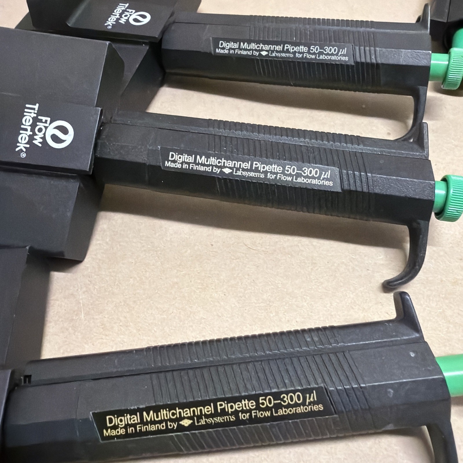 Lot of 7 Flow Titertek Labsystems Multichannel Pipettes - Used Finland