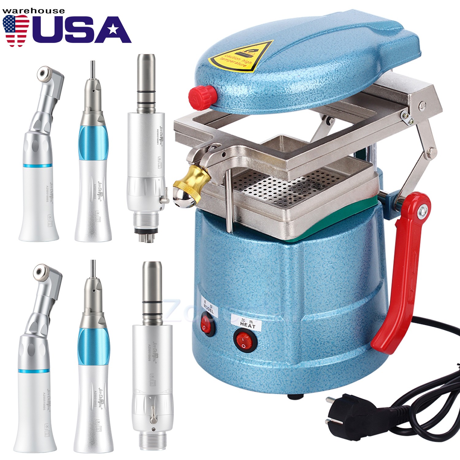 Dental Vacuum Forming Molding Former Machine Heat / Latch Low Speed Handpiece