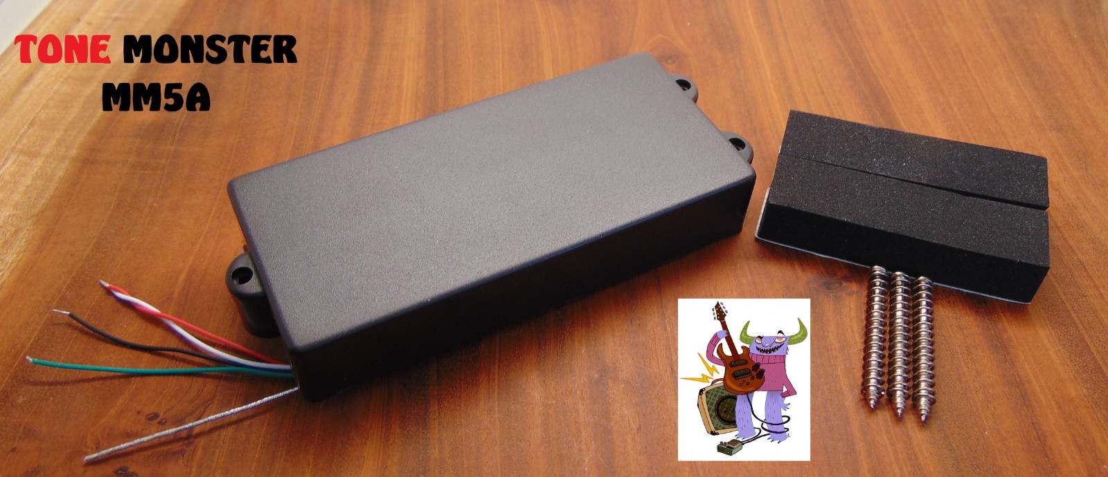 TONE MONSTER MM5A 5 STRING BASS GUITAR PICKUP ALNICO V 15K