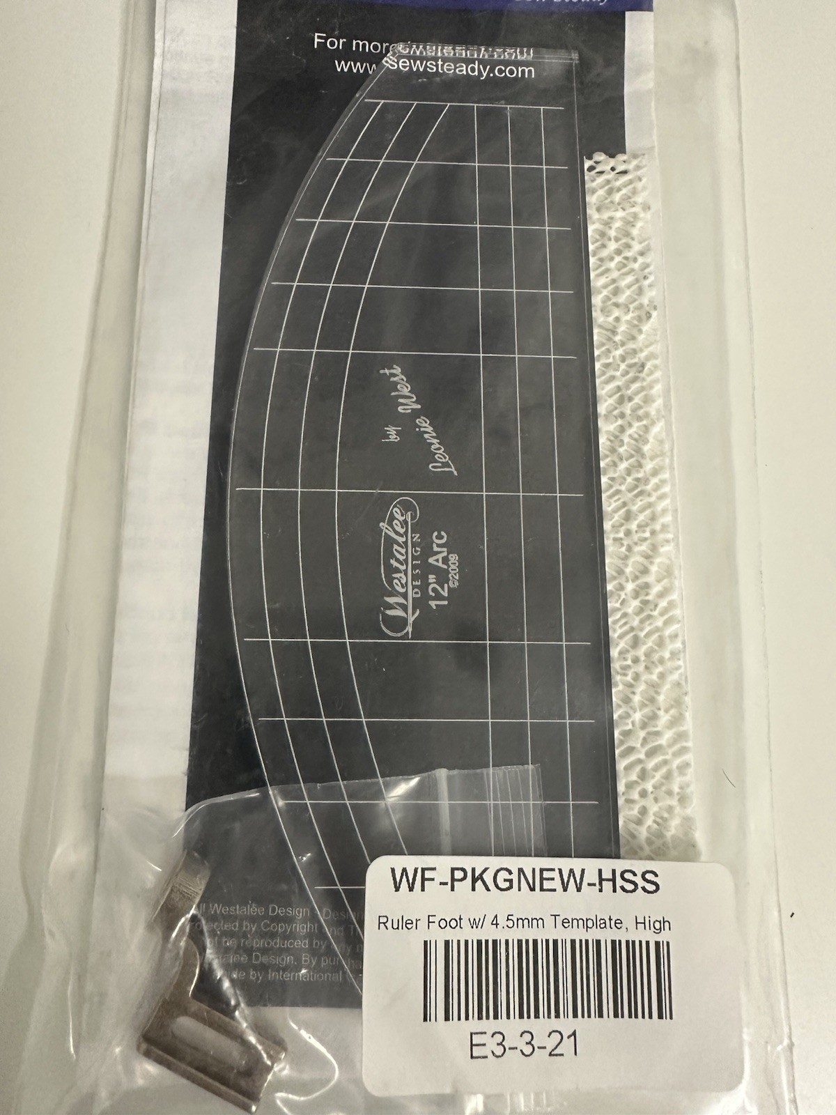 Sew Steady Westalee Design High Shank - Ruler Foot Starter Package