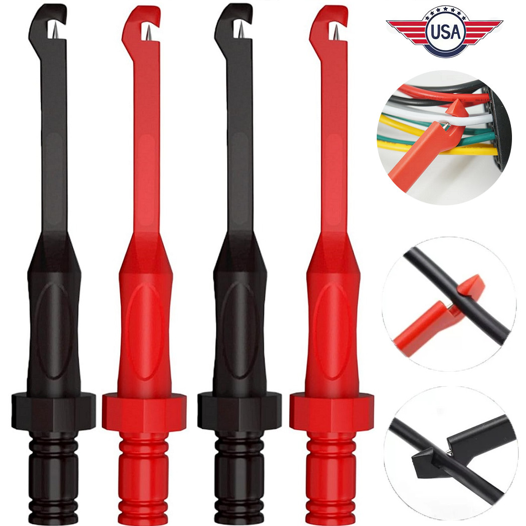 4Pcs Electronic Wire Piercing Probe Clip Tester Tool for Automotive Diagnostic