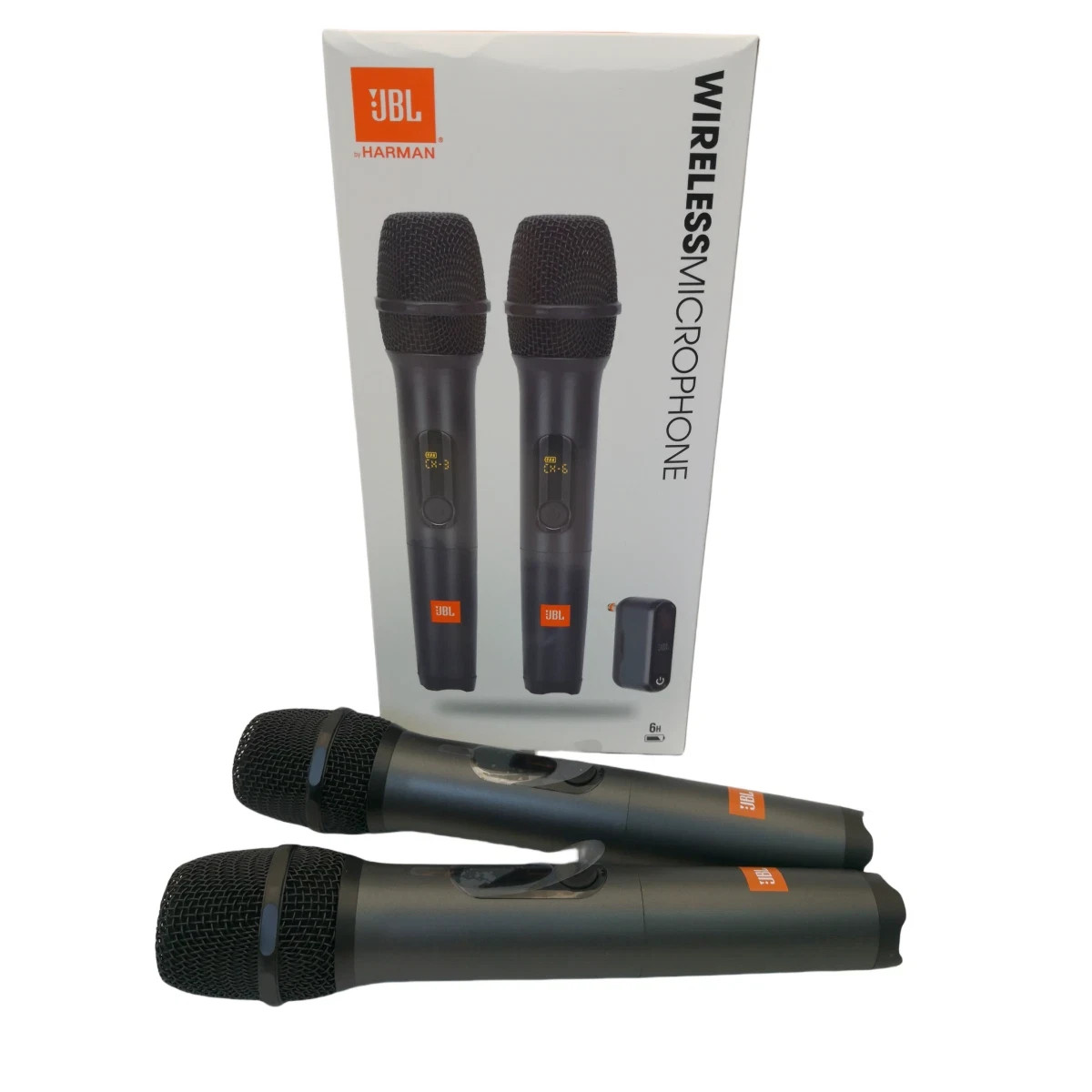 Share JBL WIRELESSMICAM 2 Wireless Dynamic Microphones with Receiver US New