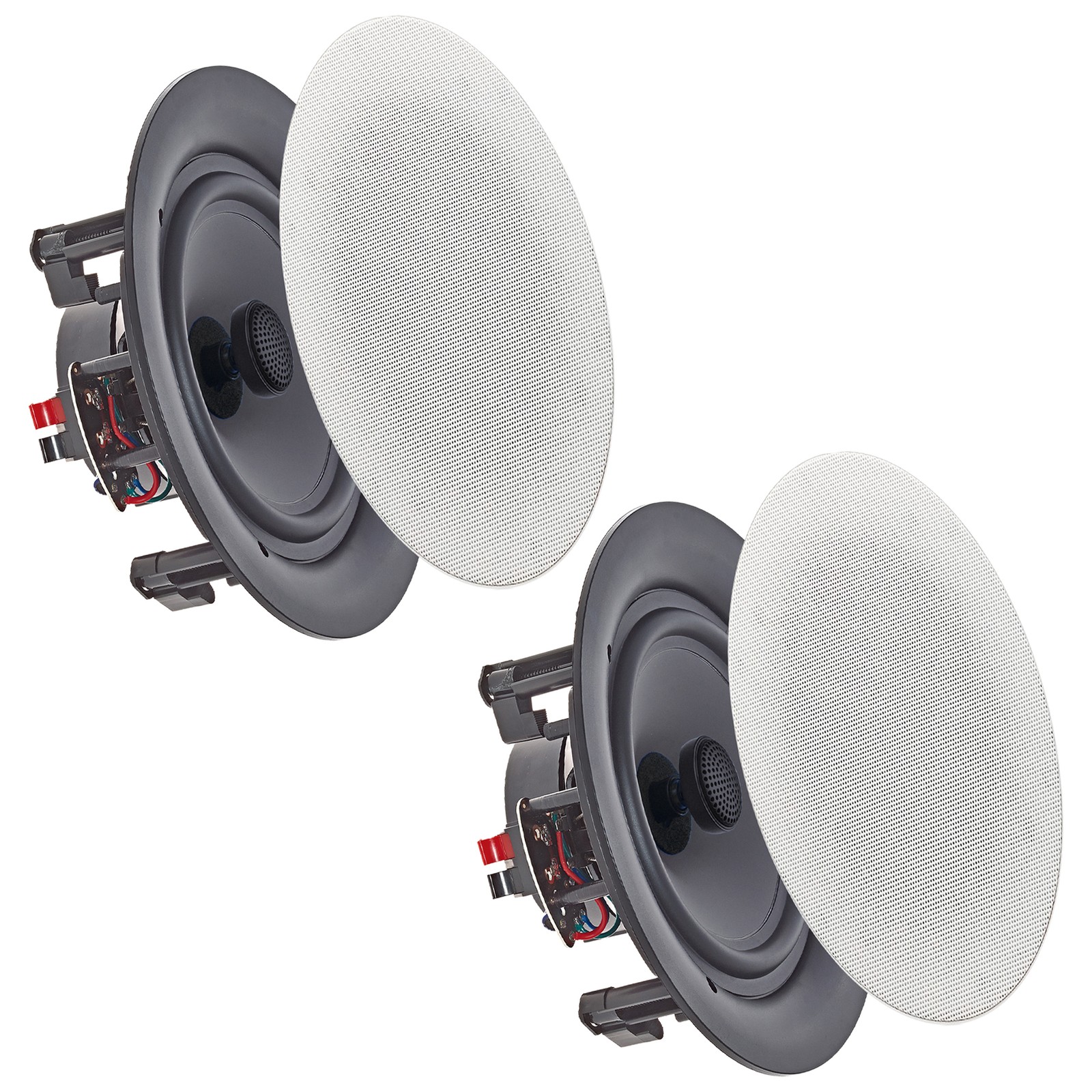 Vaiyer 6.5" 8 Ohm 200W Frameless In-Wall/In-Ceiling 2-Way Speakers Set of 2