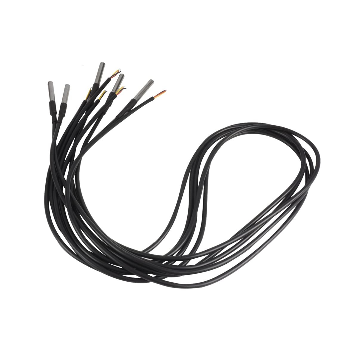 5 PCS DS18B20 Waterproof Temperature Sensor Digital 1 Meter 3.2Ft Probe