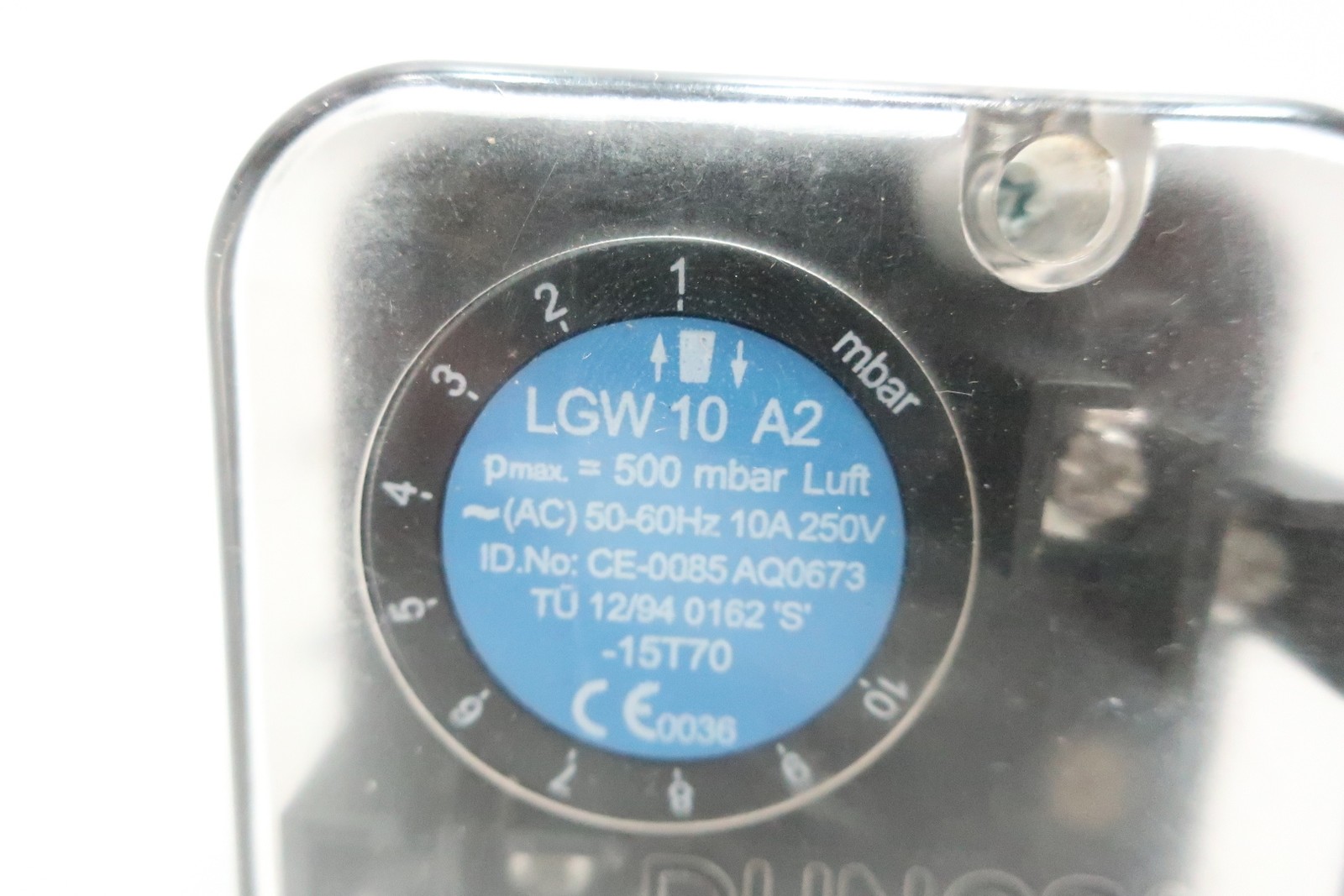 Dungs LGW10A2 Pressure Switch 250v-ac 500bar