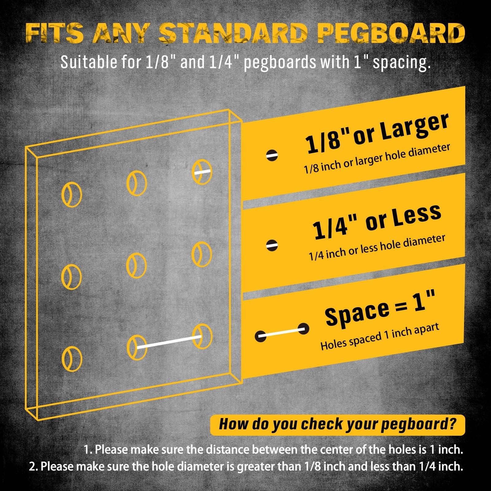 297 Piece Pegboard Hooks Kit, Peg Board Organizer Accessories with Bins for Orga