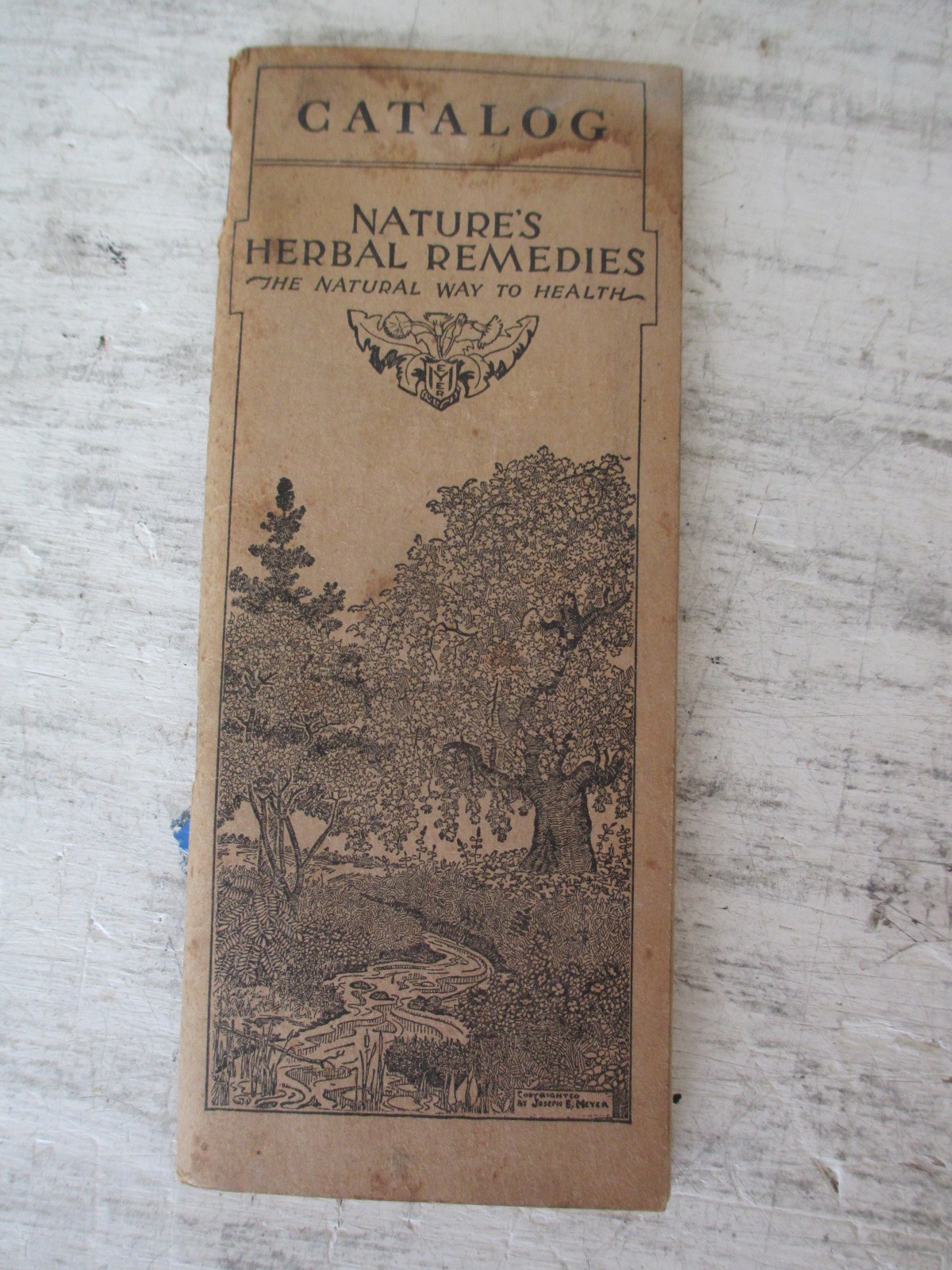 1933 Nature's Herbal Remedies Natural Way to Health Catalog - J E Meyer
