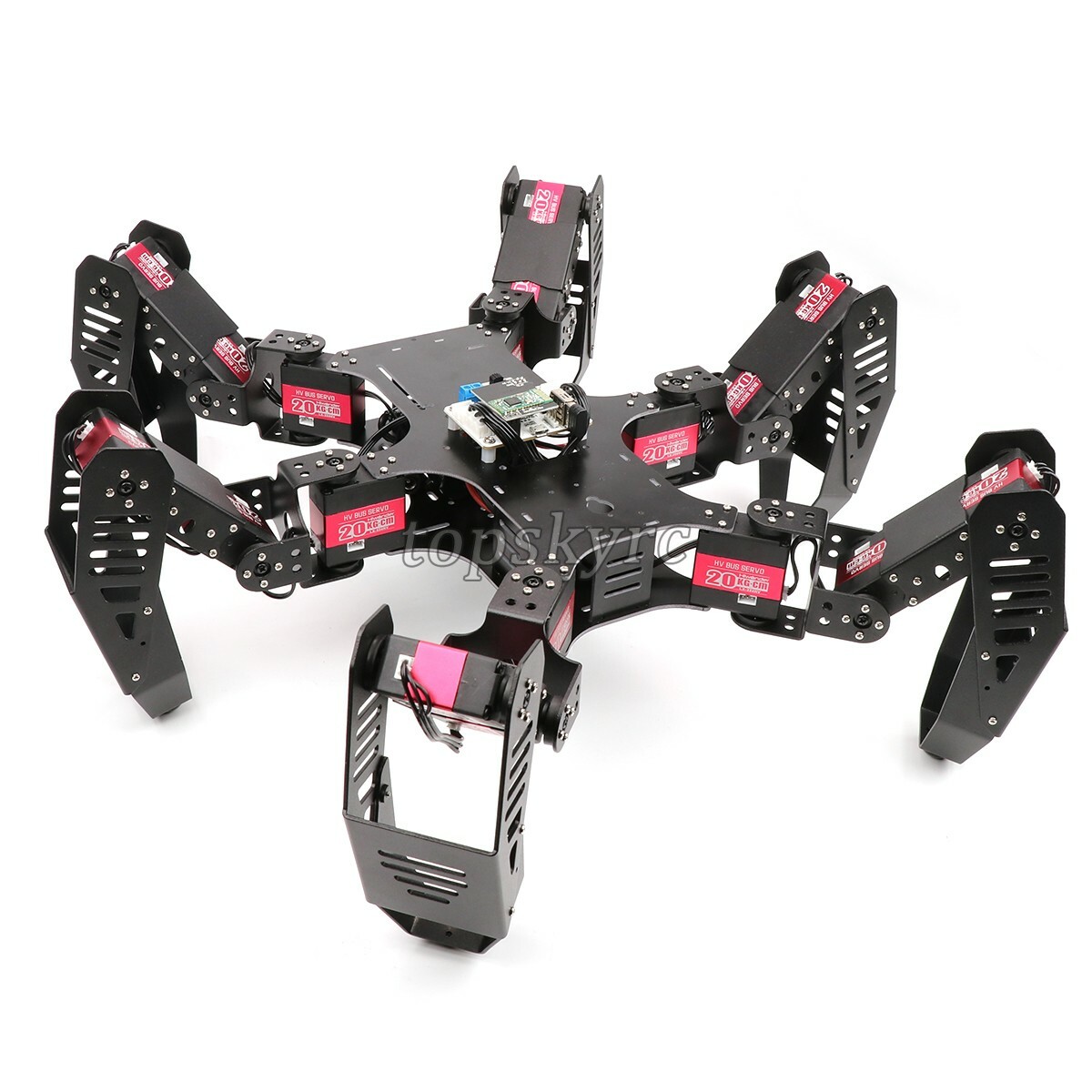 18DOF Hexapod Robot Kit Spider Robot w/ Servos For Raspberry Pi 4B Unassembled