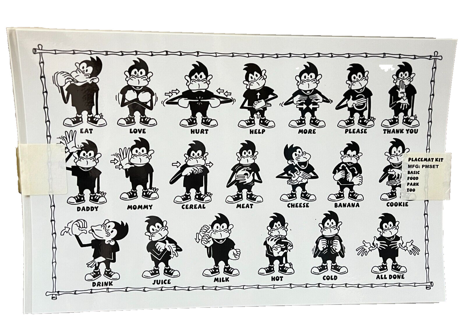 Label & Learn ZOO/PARK (2) /BASIC Educational Placemat (New)