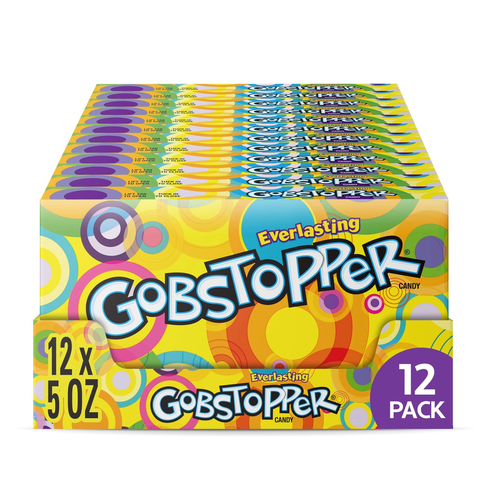 Everlasting Gobstopper, Candy, Jawbreaker Candy, 5 oz (12 ct)