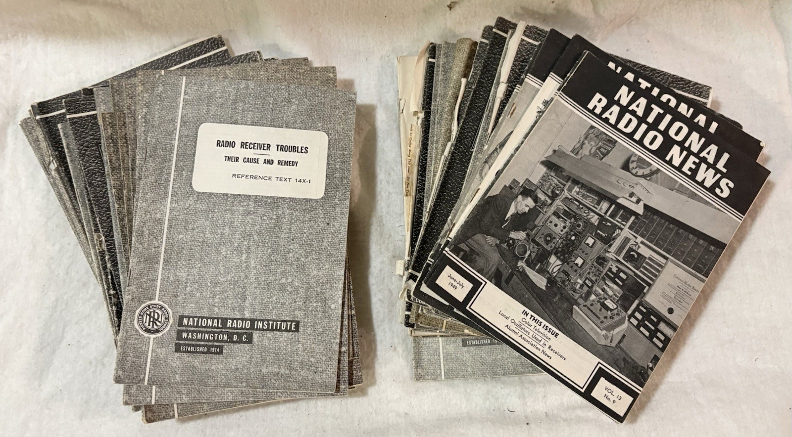 Vintage Collection of 46 NRI Courses and 5 National Radio Magazines, 40s and 50s