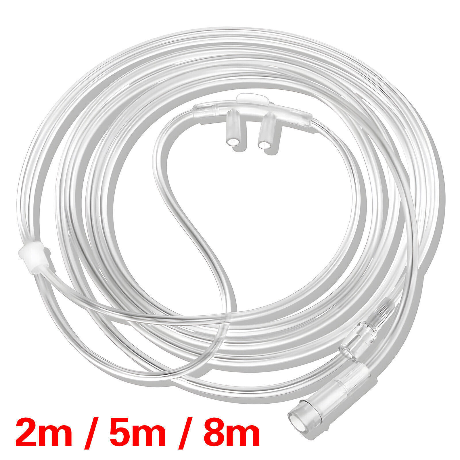 ZIQING 2m/5m/8m Nasal Oxygen Cannula Lightweight Reusable Tubing Oxygen Cannula