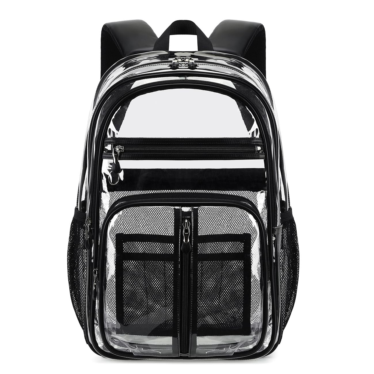 Cusangel Clear TPU XL Backpack,18" See Through Heavy Duty Bookbag,18 x8 x13in