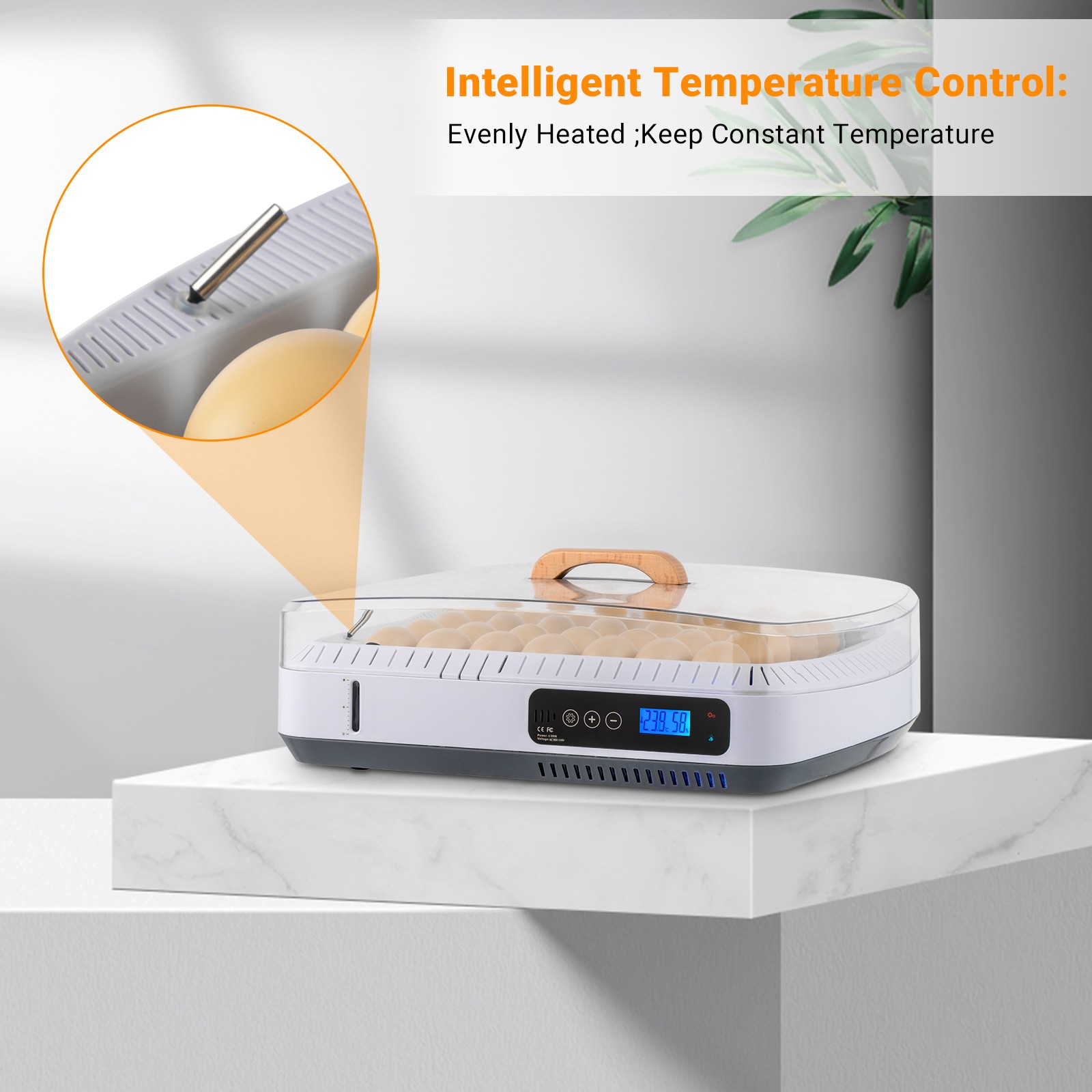 35 Egg Incubator with Automatic Egg Turning, Temperature and humidity Control