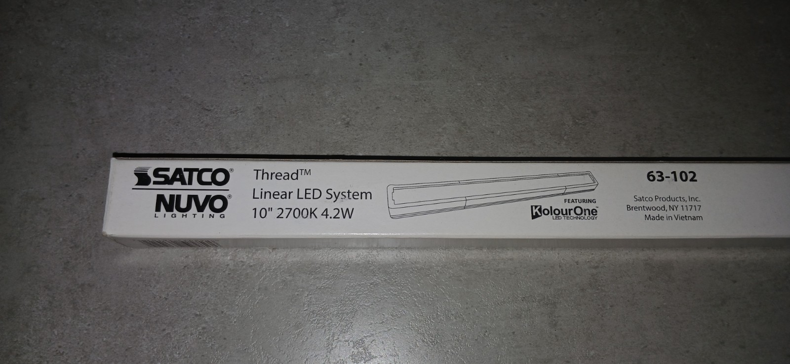 Satco Thread Linear LED System Under Cabinet Light 10" 4.2w 2700k 63-102