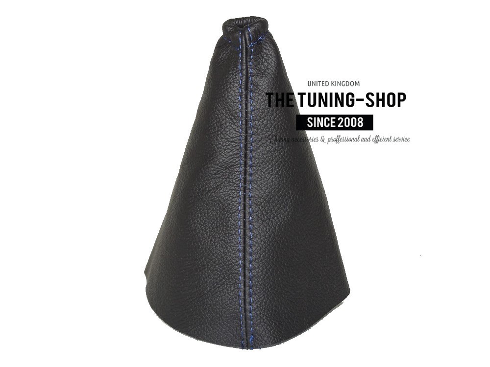 Shift Boot For Kia Sedona Carnival 1998-06 Leather Blue Stitching
