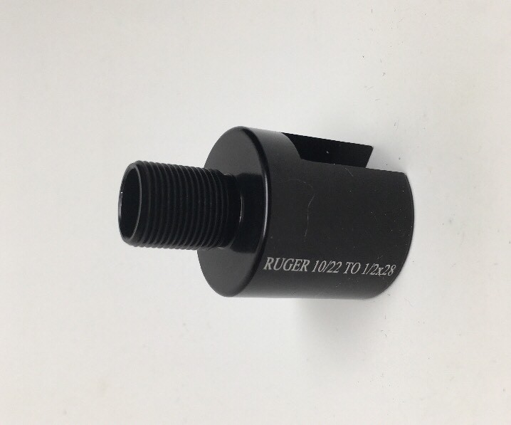 Ruger 1022 10/22 Thread Barrel Adapter 1/2-28 1/2x28 Slip On Adapter