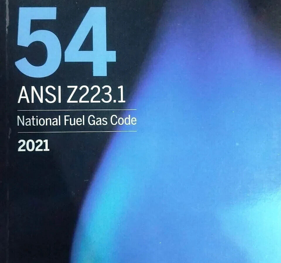 NFPA 54 ANSI Z223.1 National Fuel Gas Code 2021 Free Shipping USA STOCK